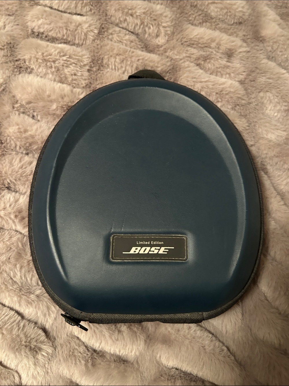 Bose Limited Edition Dark Blue Hard Travel Case with Noise cancelling headphones